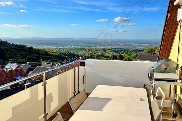 Blick vom Balkon