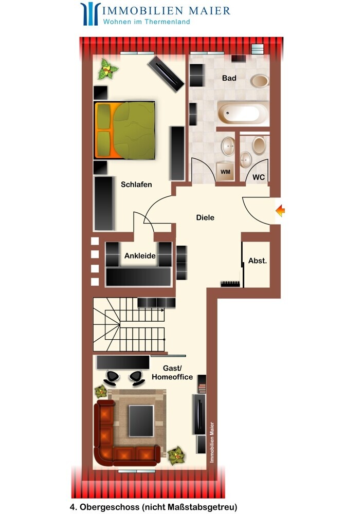 Grundriss 4. Obergeschoss
