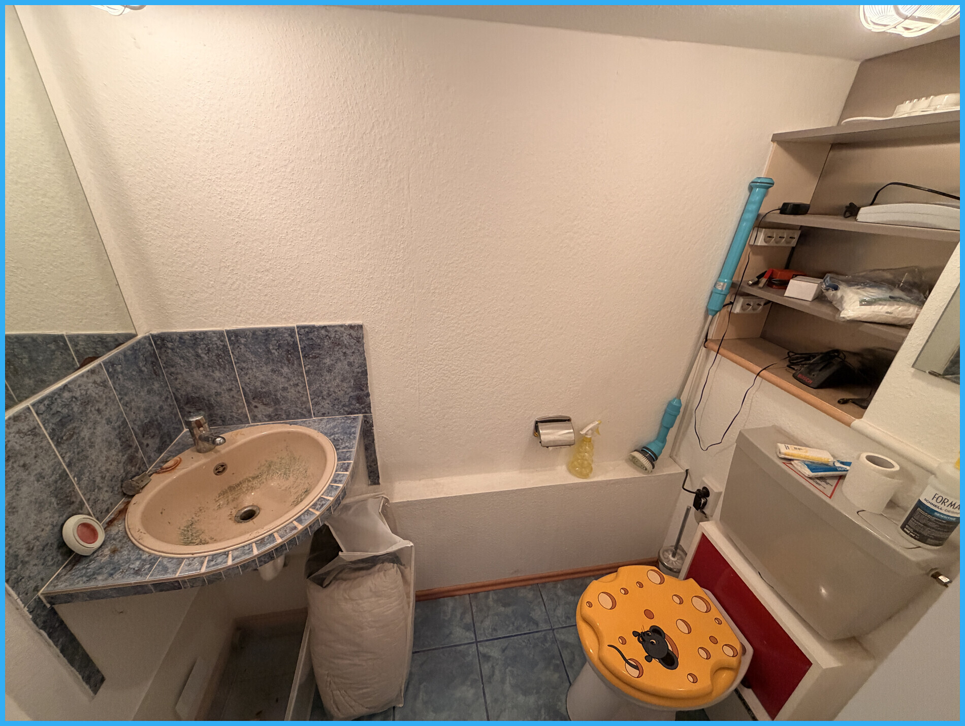 Toilette im Keller