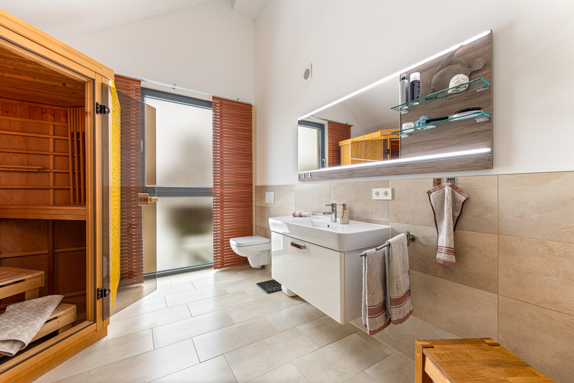 Duschbad mit Sauna