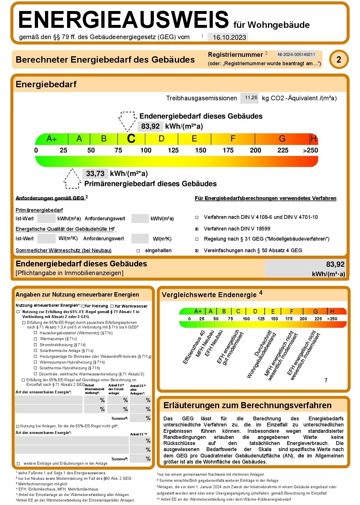 Energieausweis gültig bis 10.06.2034