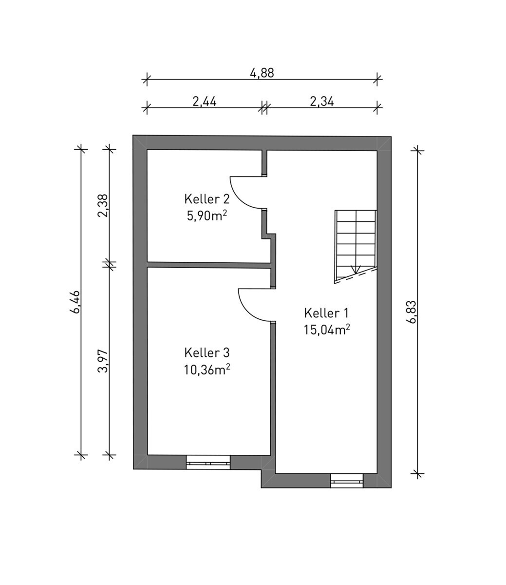Grundriss Keller