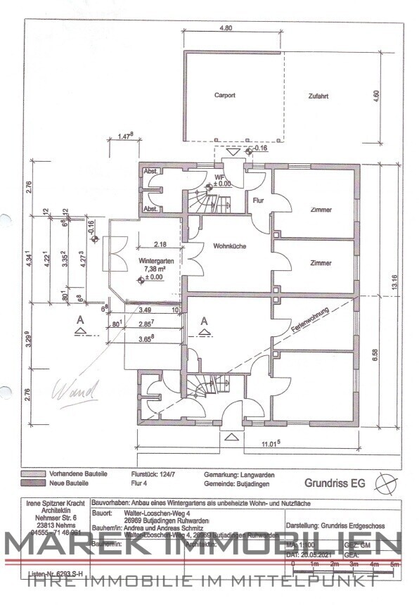 Grundriss EG Anbau Wintergarten