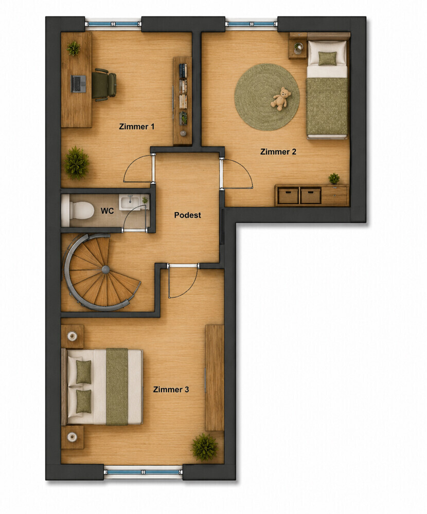Grundriss Schlafen