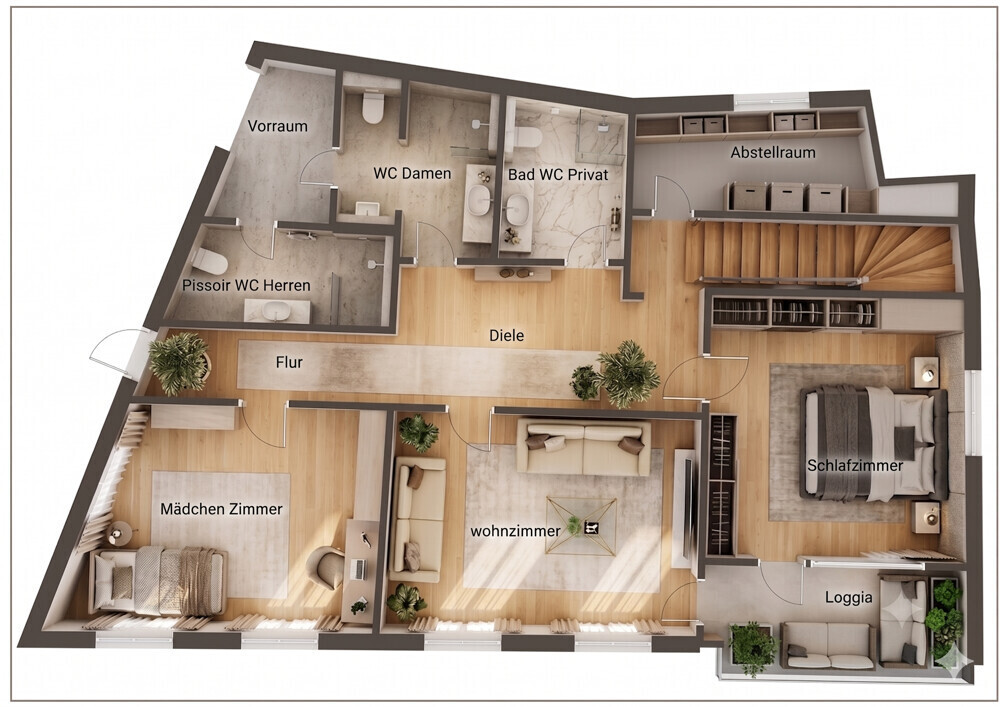 Grundriss Betreiberwohnung