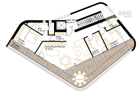 Plan 1. Obergeschoss RM612_3