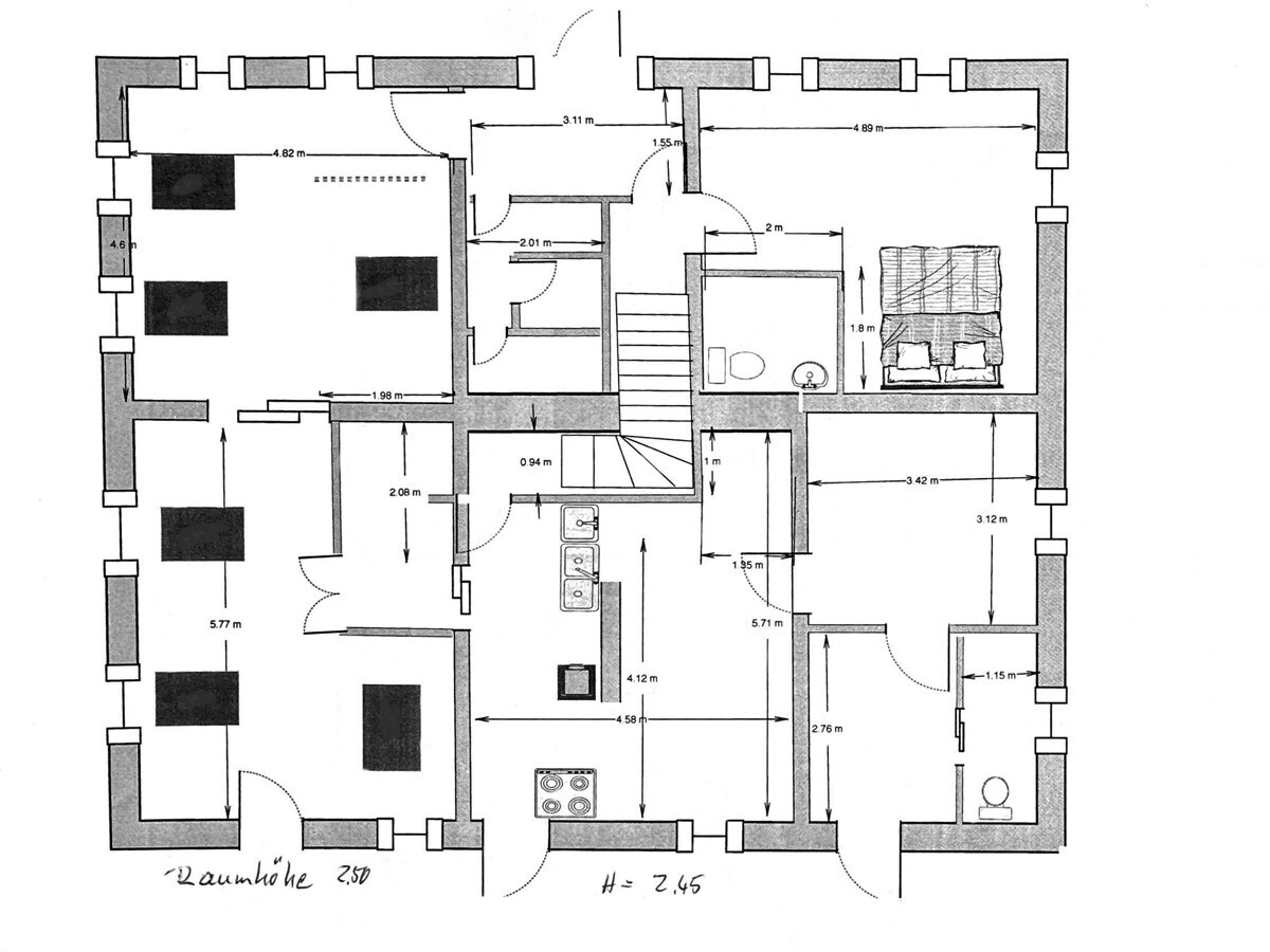 Grundriss Gasthaus EG