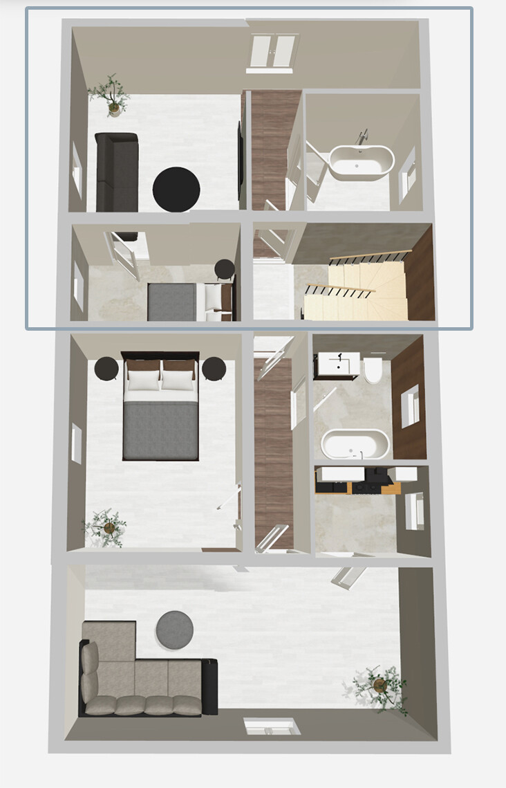 Grundriss 35 m²