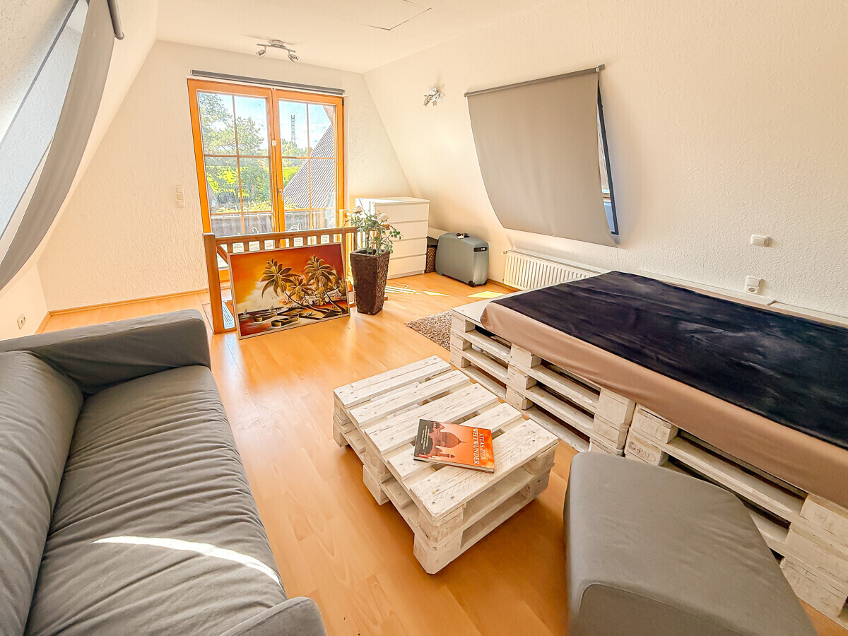 Der Wohn-Schlafbereich des Gästehauses