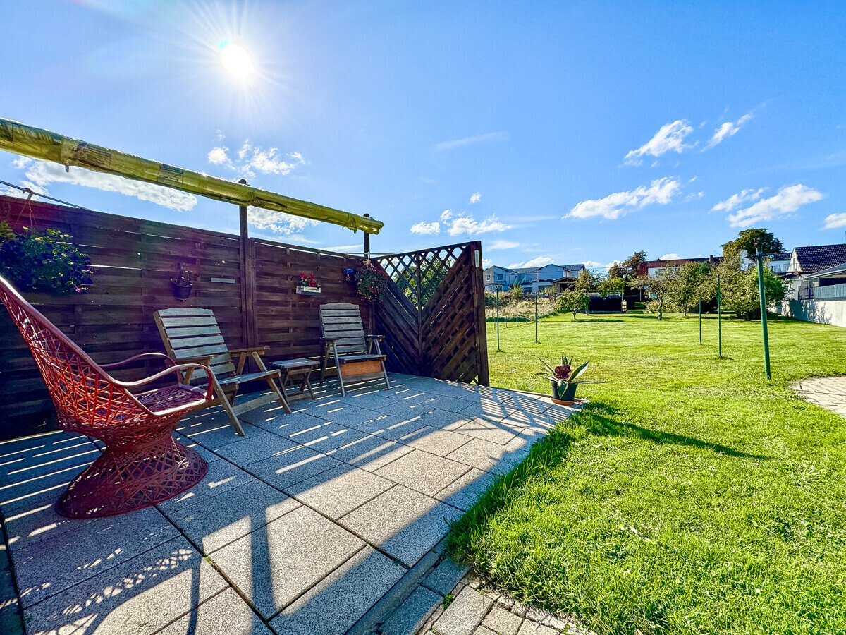 Die Terrasse des Haupthauses