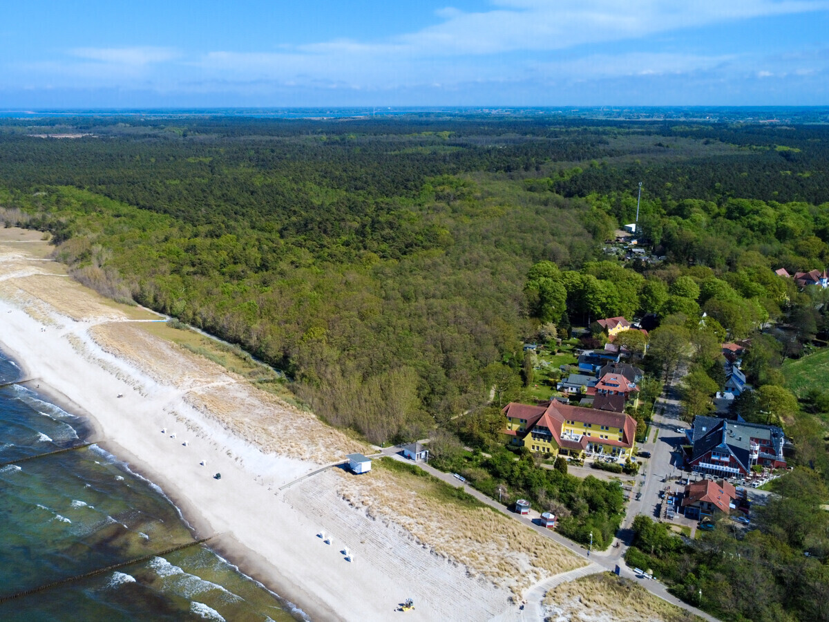 Der Strandzugang im Ort
