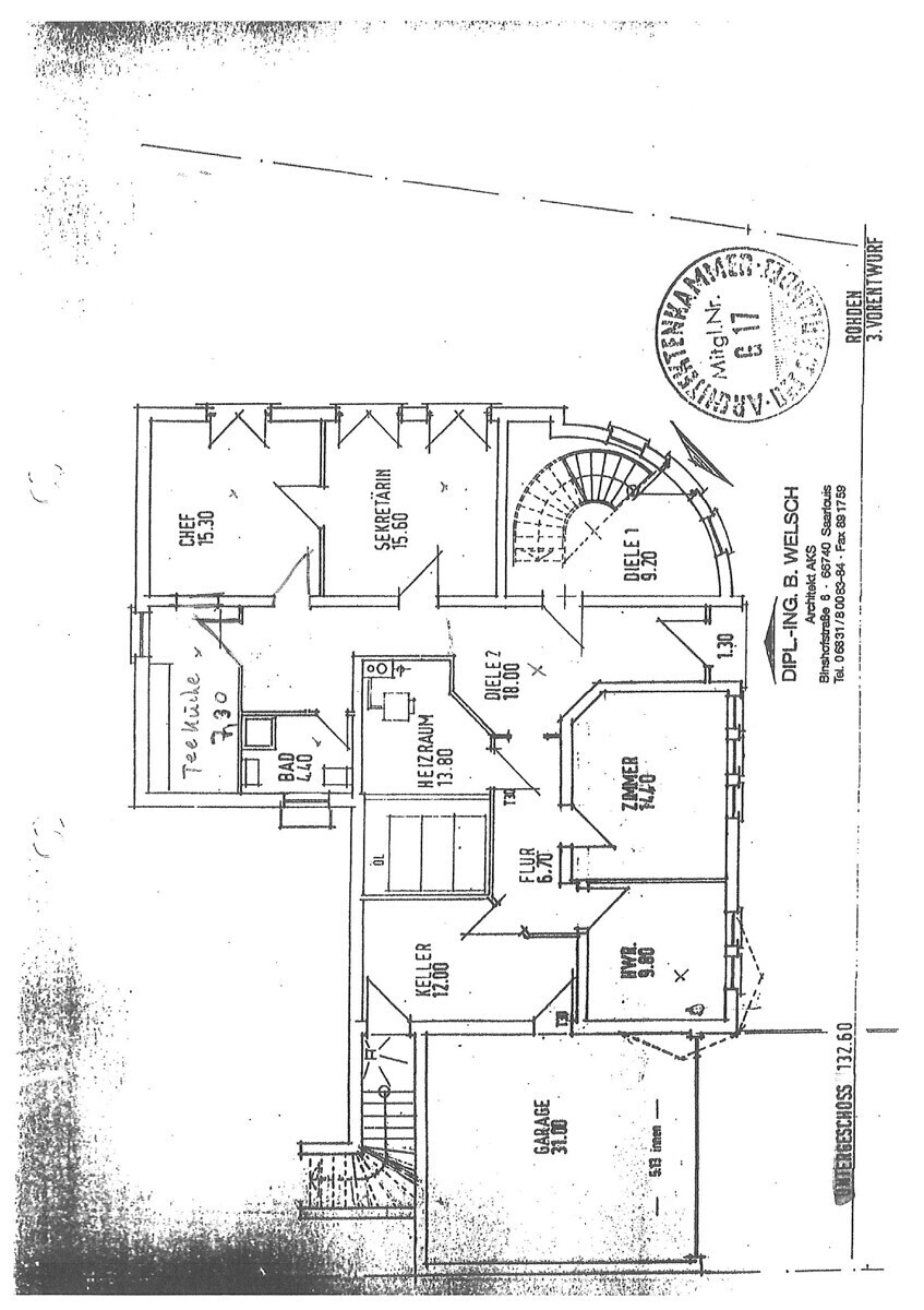 Grundriss Untergeschoss