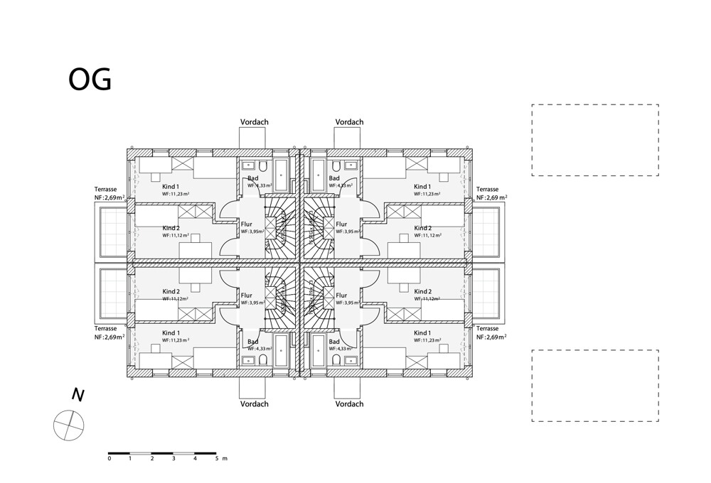 Grundriss Haus 1-4 OG