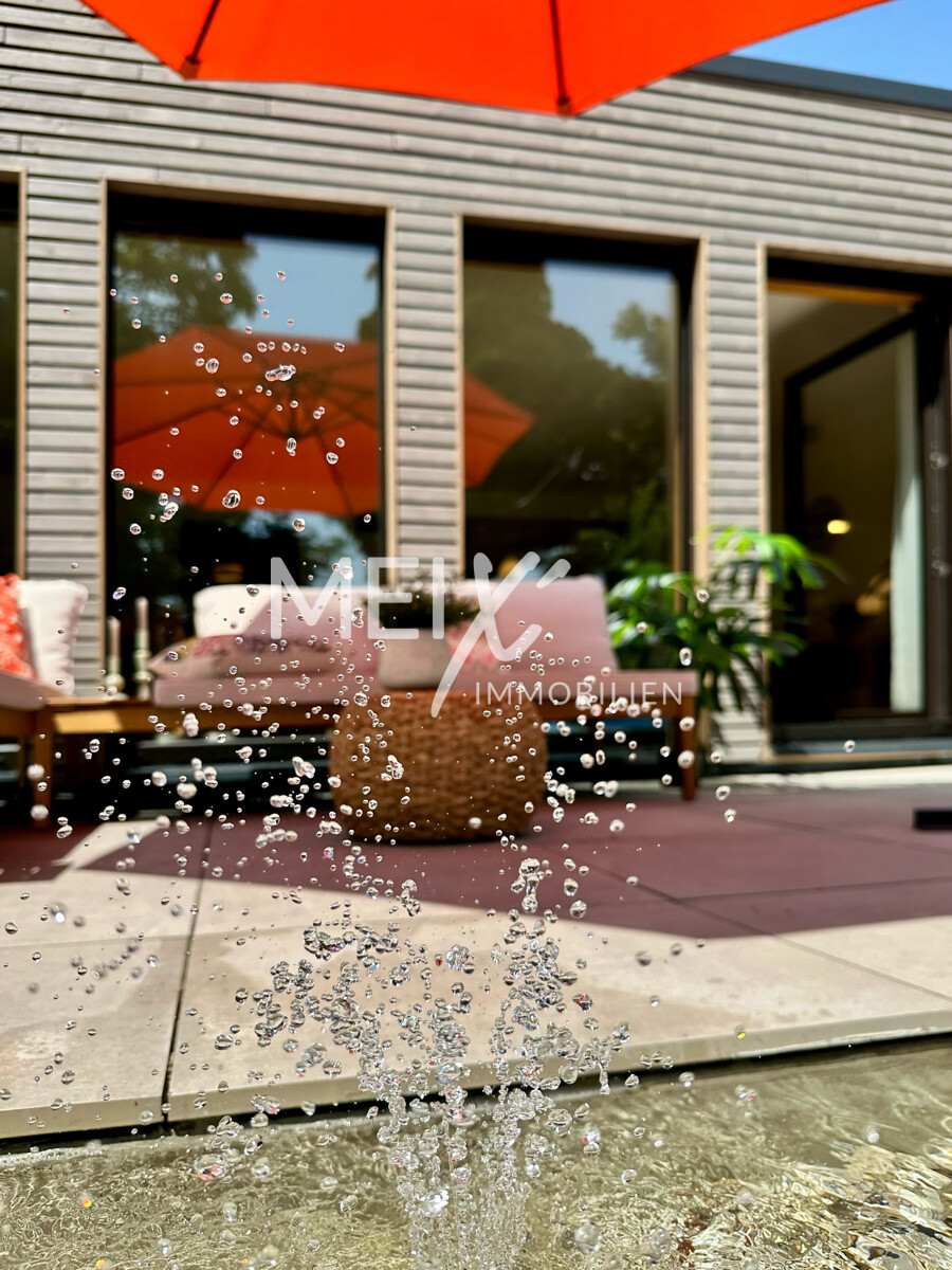 Leise plätschert das Wasserspiel