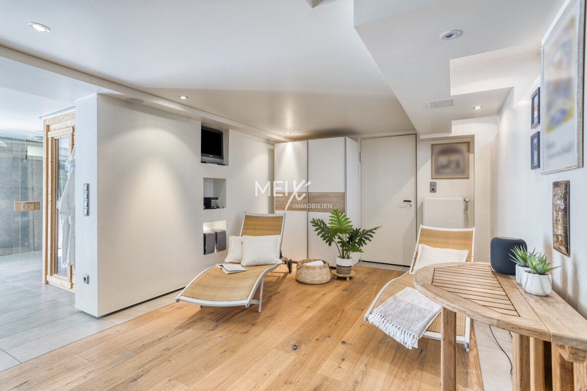 Willkommen im Souterrain mit feinem Wellnessfaktor