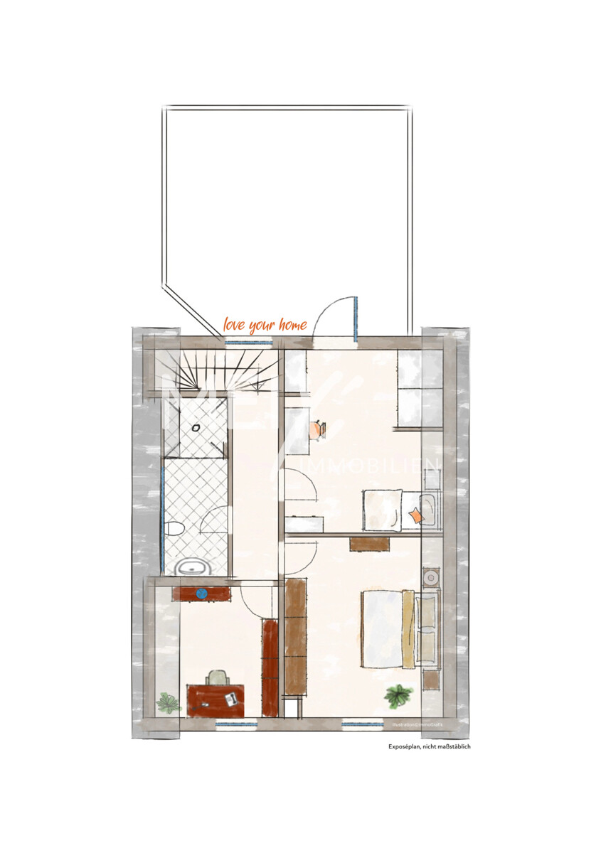 Dachgeschoss - Dient nur der bildhaften Vorstellung
