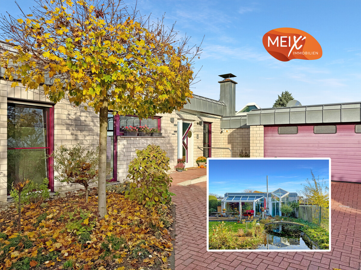 Bungalow mit Glasarchitektur - energetisch top aufgestellt