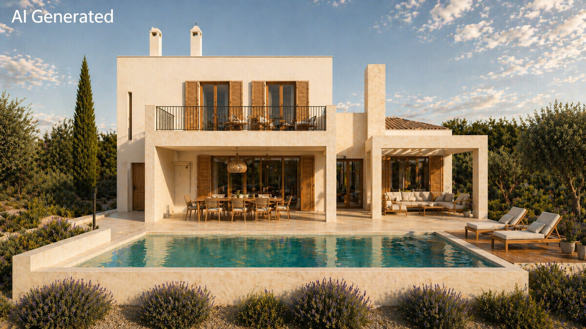 Render Fachada Piscina