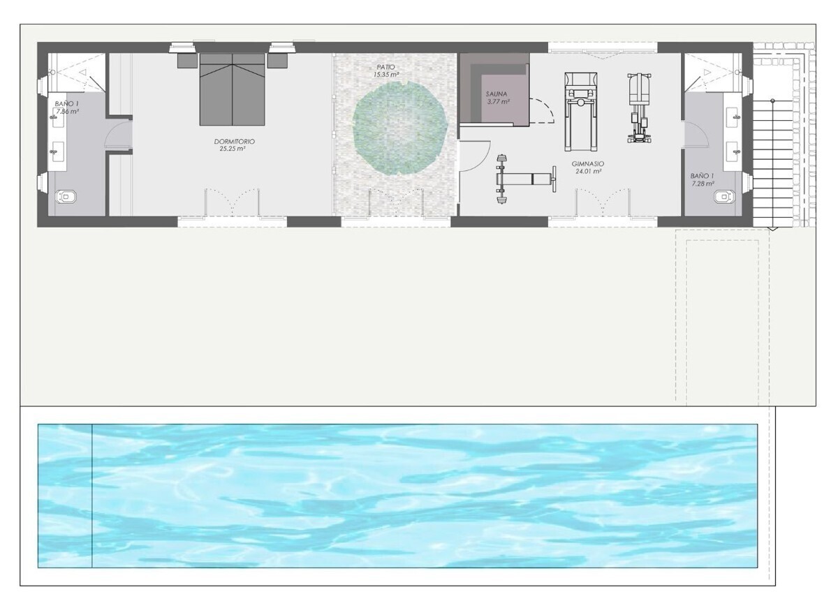 Plano Poolhaus
