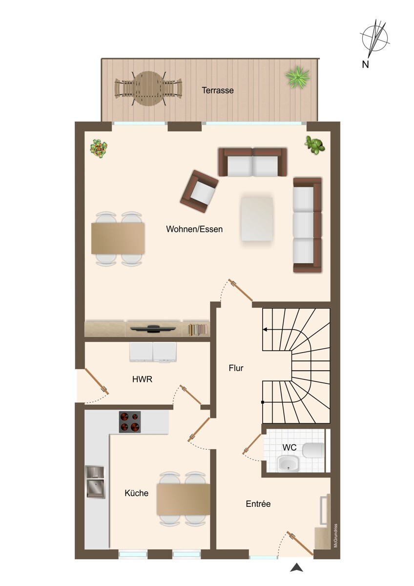 Grundriss Erdgeschoss