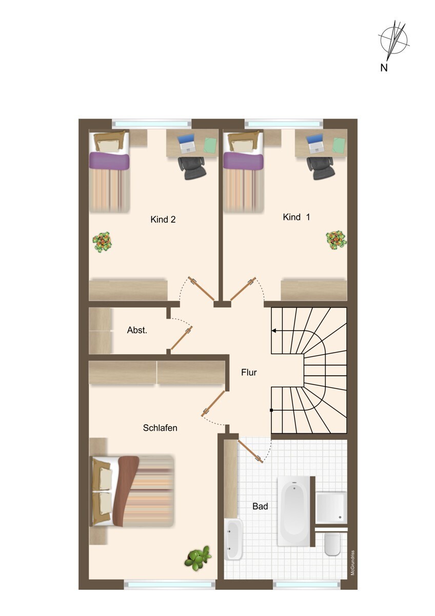 Grundriss Obergeschoss