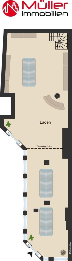 Grundriss Laden