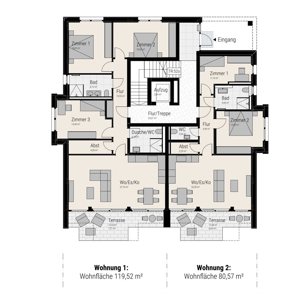 Haus 4 Wohnung 1+2