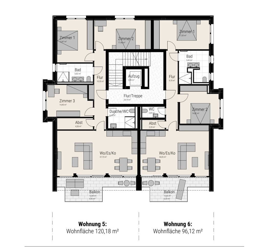 Haus 4 Wohnung 5+6 2.OG