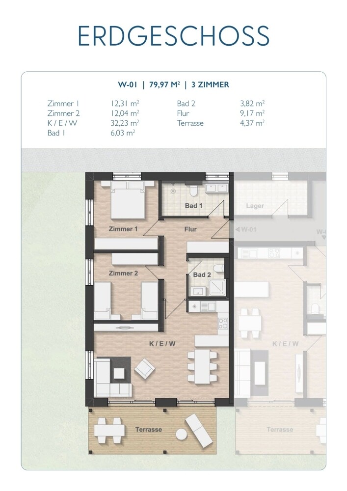 Grundriss Haus A Whg01