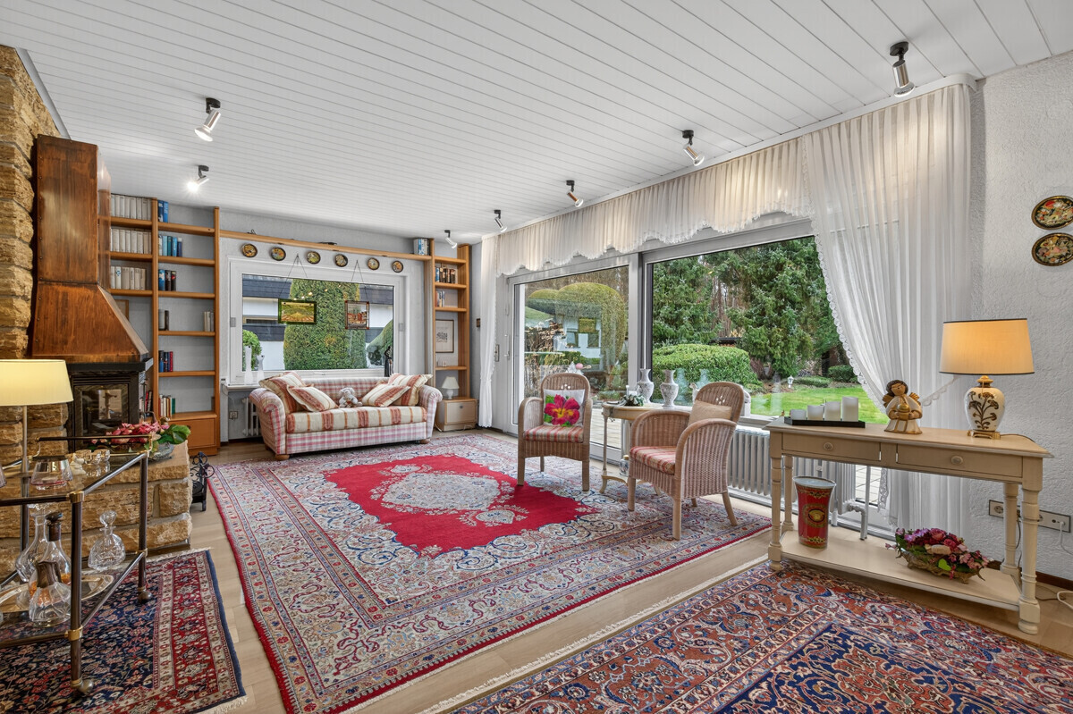 Wohnzimmer mit Ofen