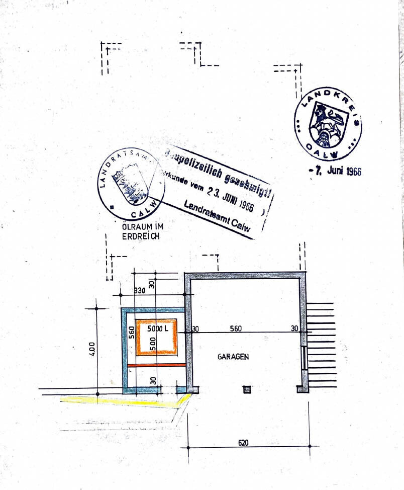 Grundriss Garage