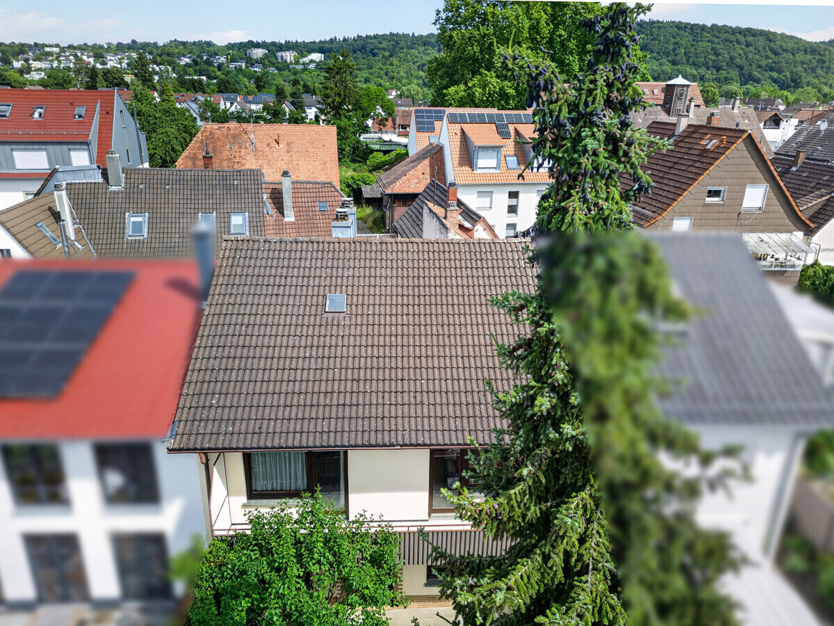 Haus von hinten