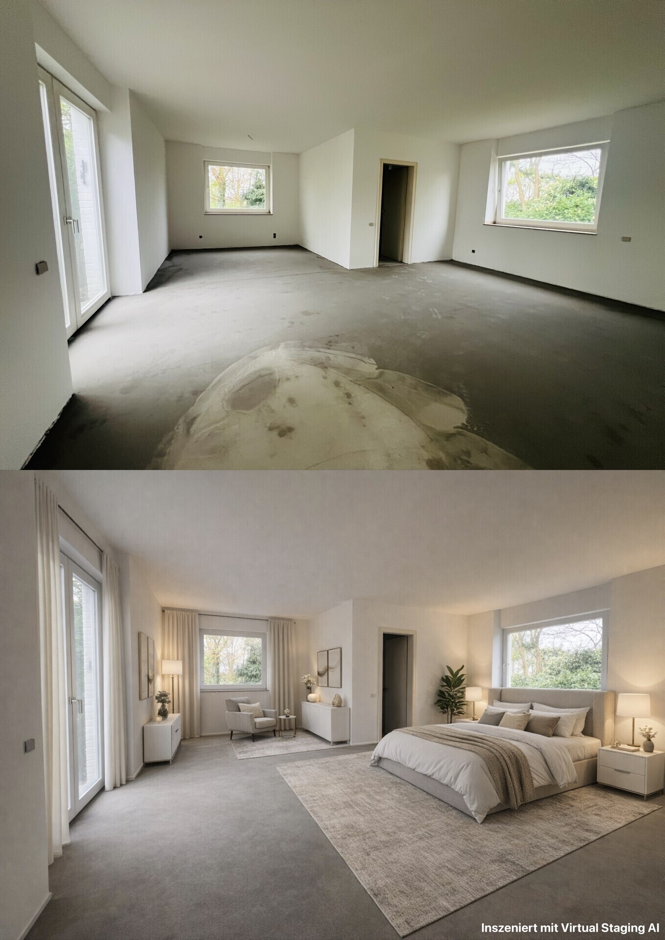 Vorher Nachher Beispiel Schlafzimmer