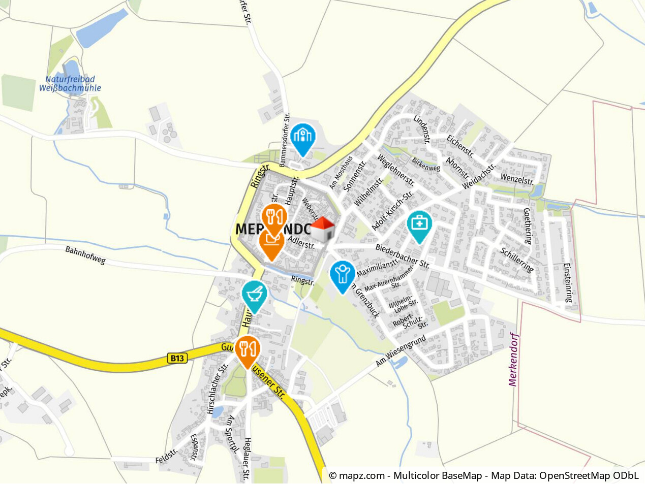 Geolyzer Kartenausschnitt