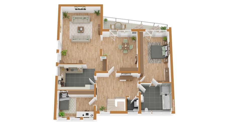 Wohnung im Obergeschoss
