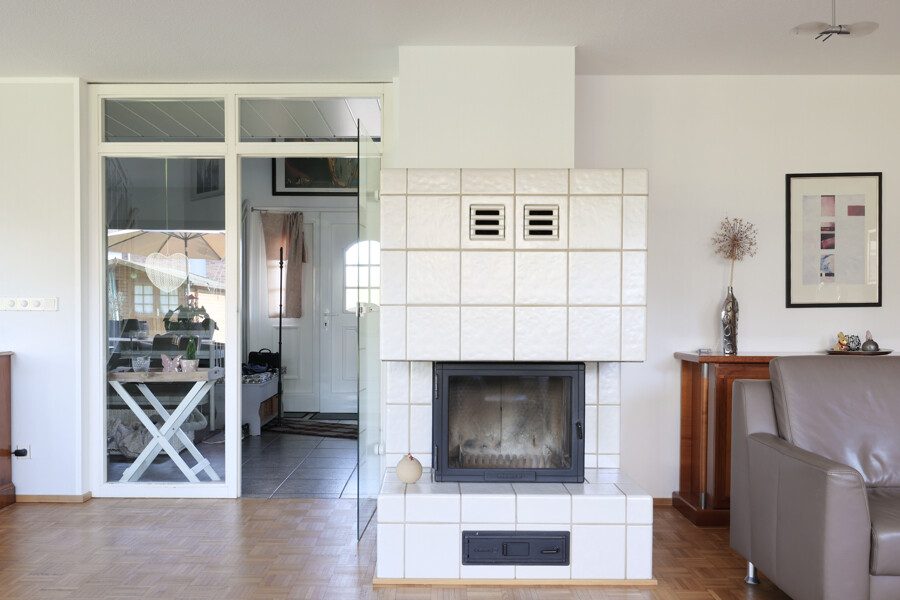 Kamin im Wohnzimmer