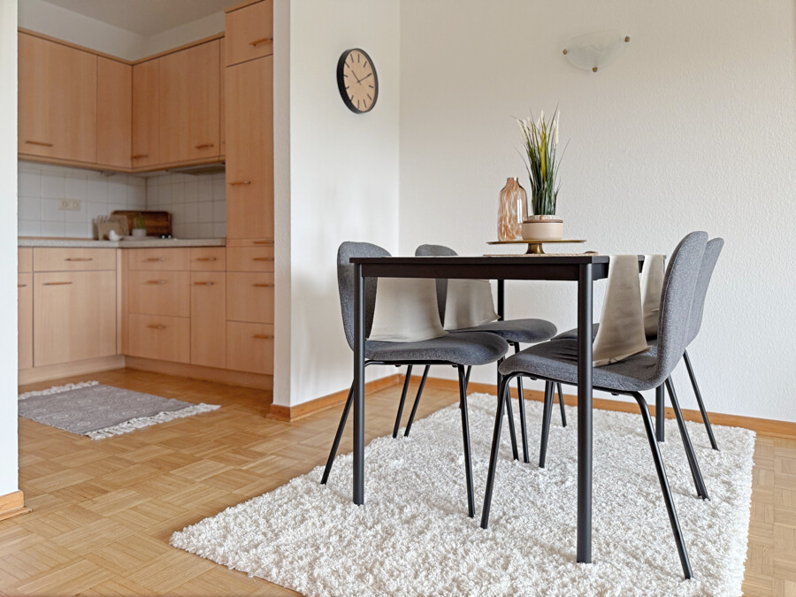 Essbereich im Wohnzimmer