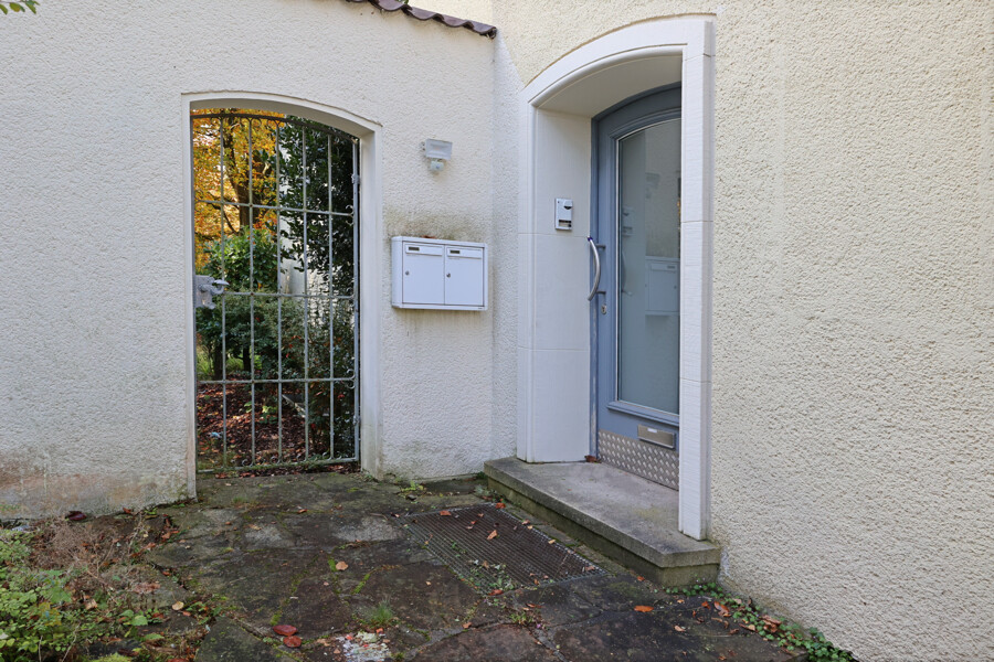 Eingang Mieter und Garten