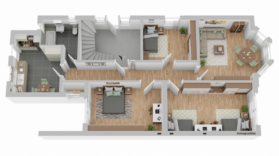 Grundriss Erdgeschosswohnung