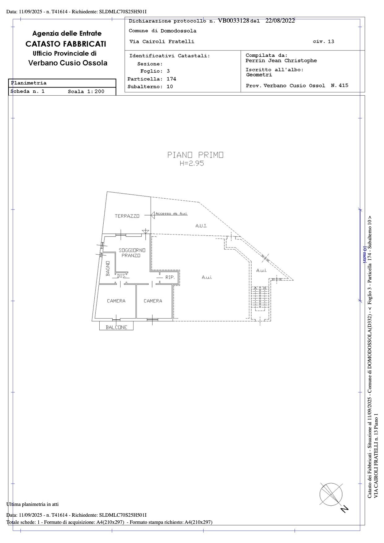 Planimetria appartamento