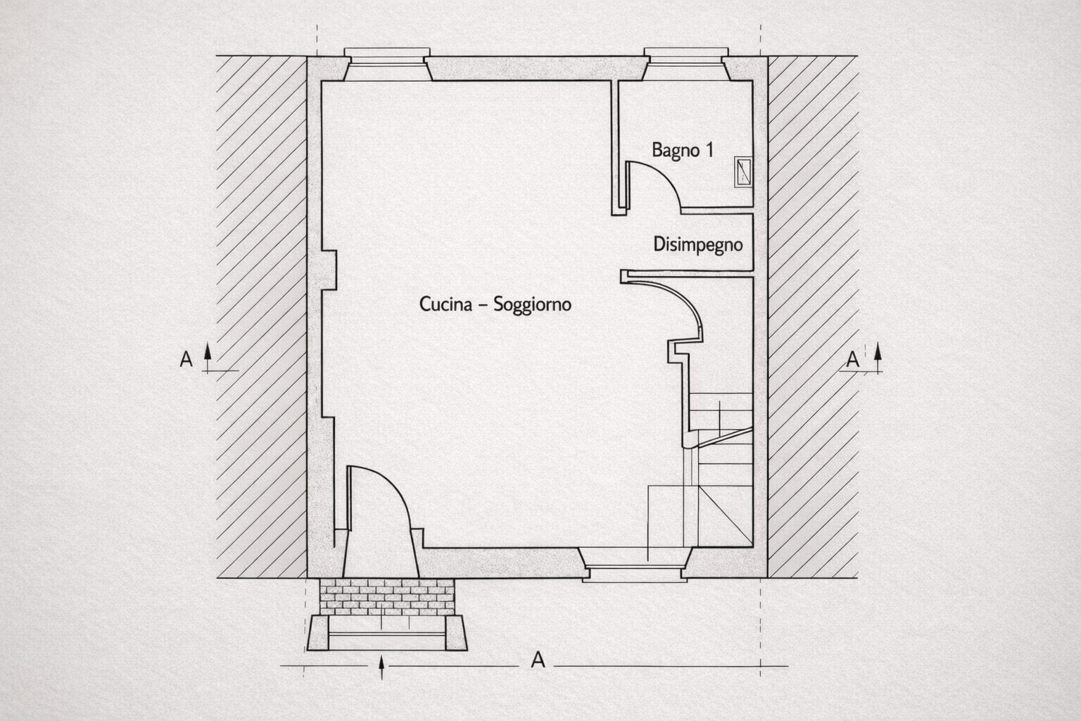 Piano rialzato soggiorno