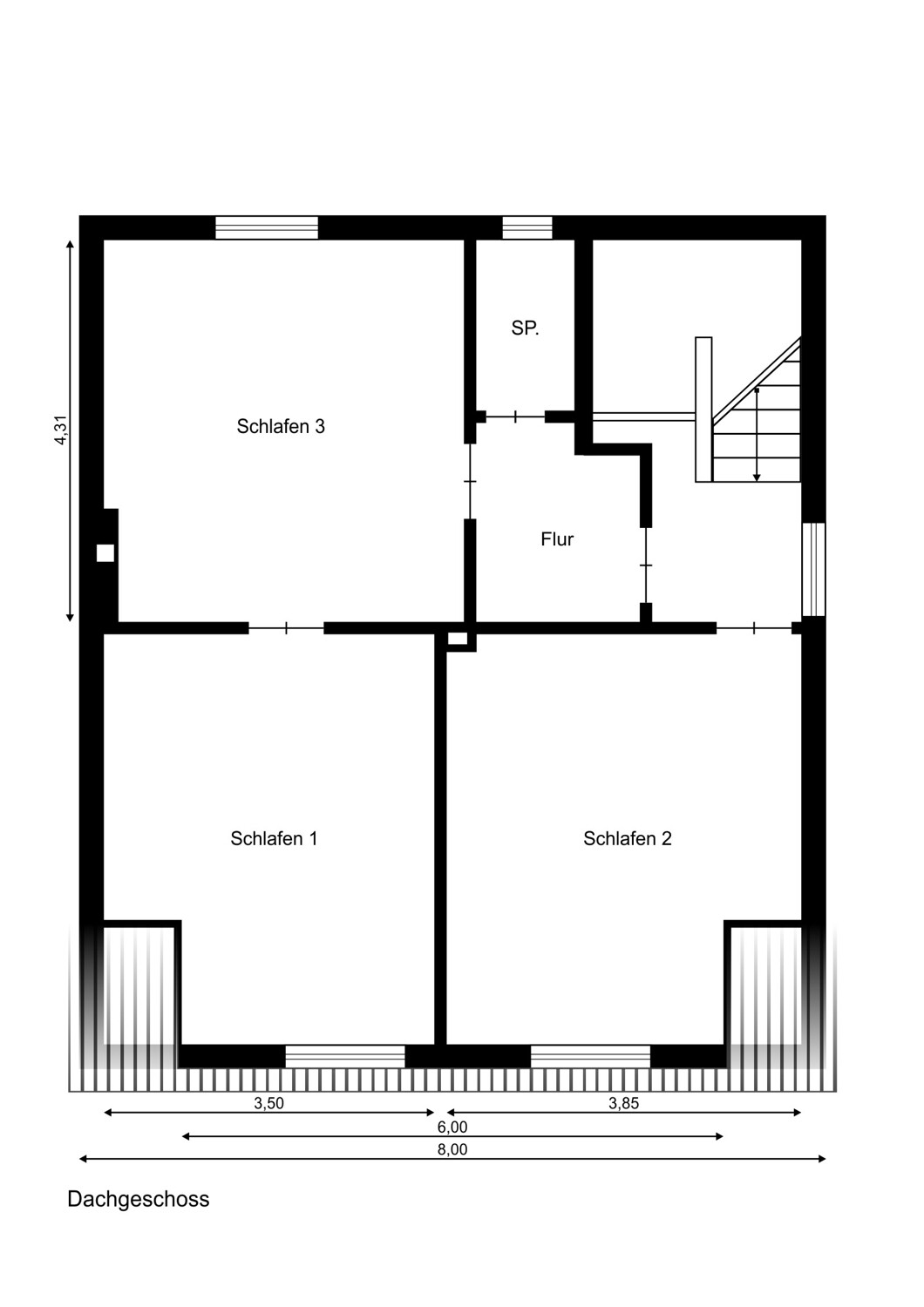 Grundriss Dachgeschoss