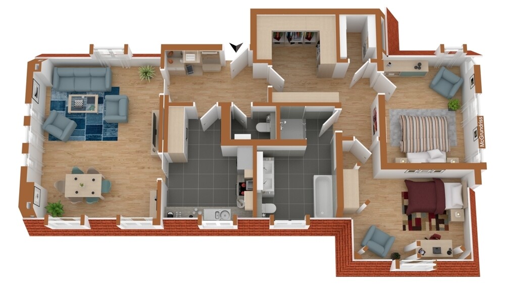 Wohnungsgrundriss