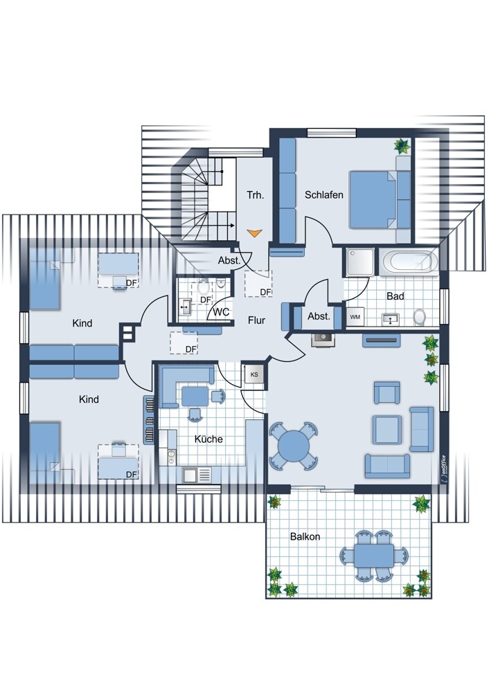 Grundriss Wohnung