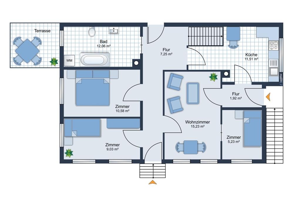 Grundriss Wohnetage