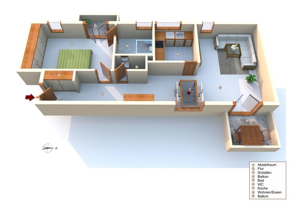 Grundriss Wohnung