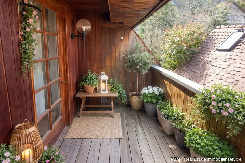 Gemütlicher Balkon
