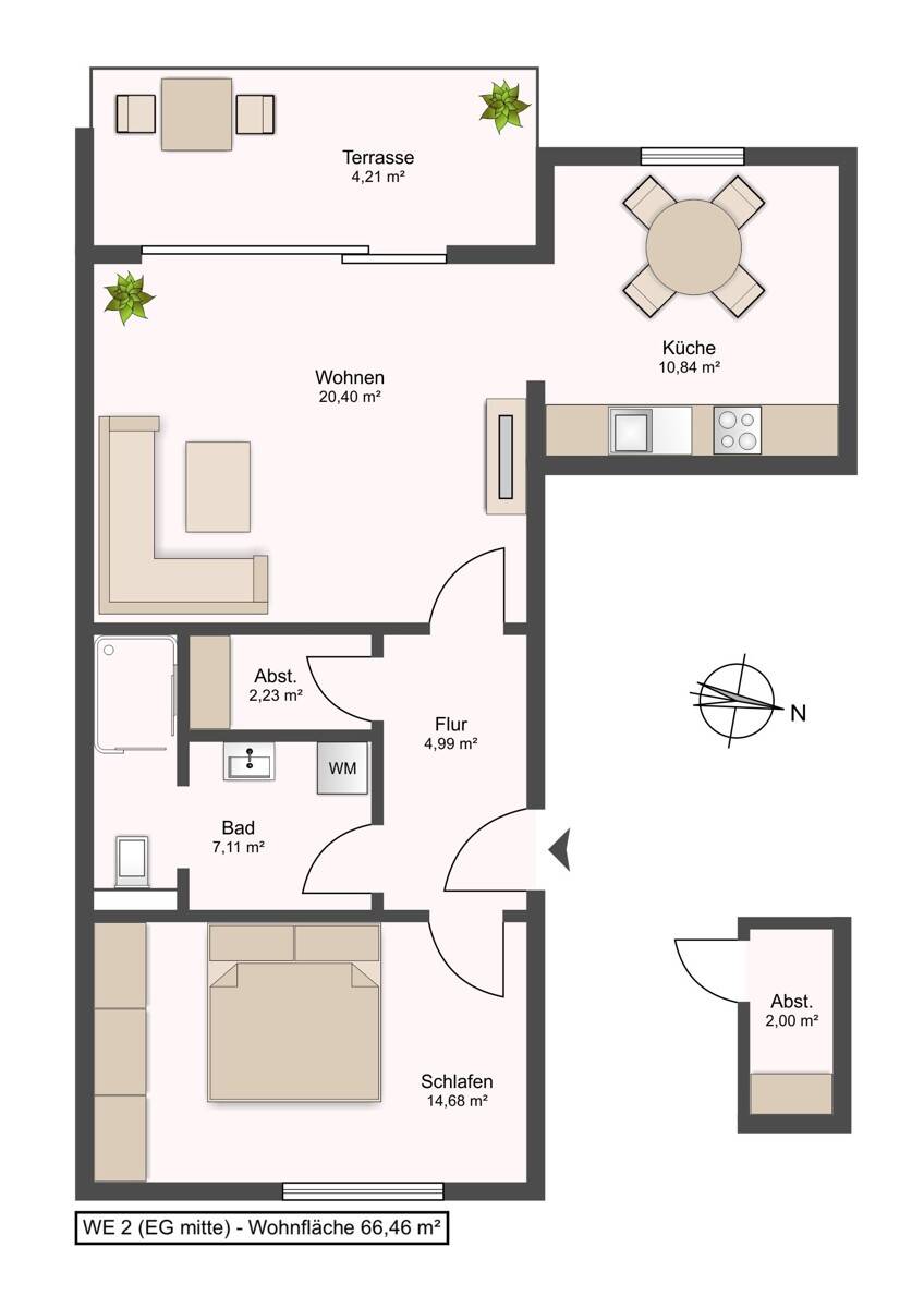 Grundriss Wohnung 2