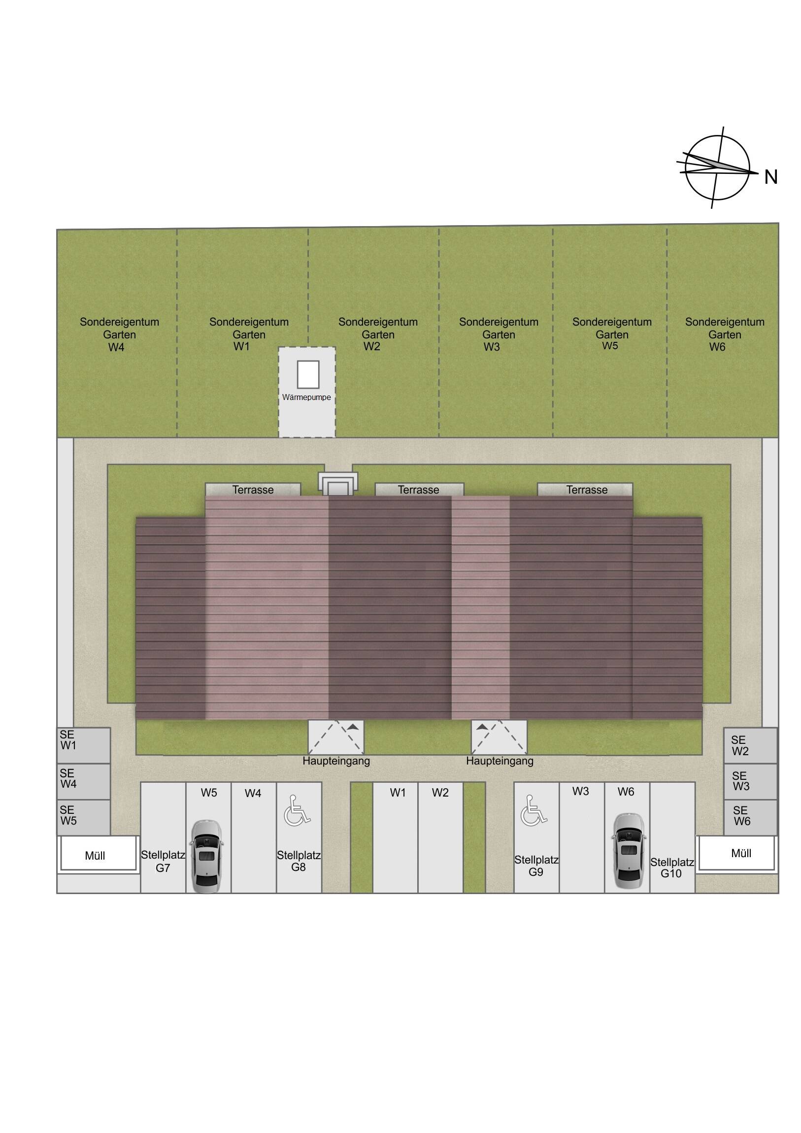 Aufteilungsplan Grundstück