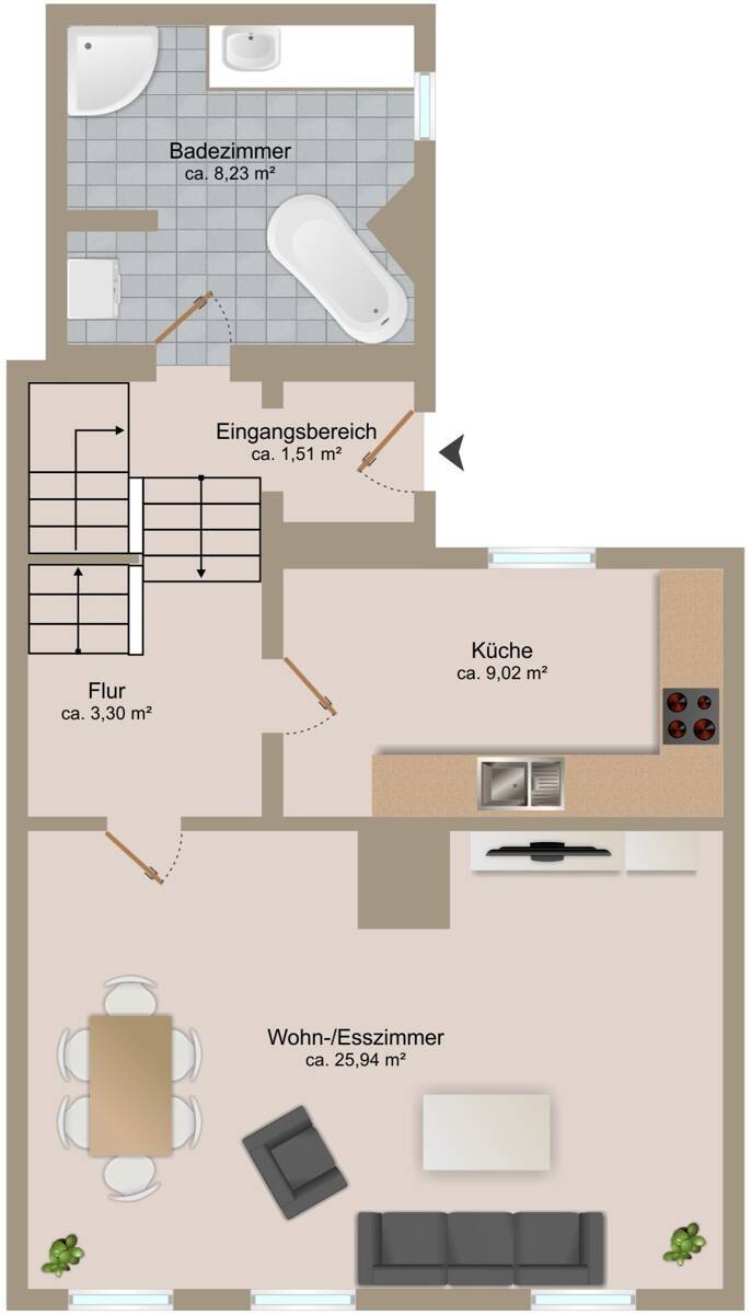 Grundriss Erdgeschoss
